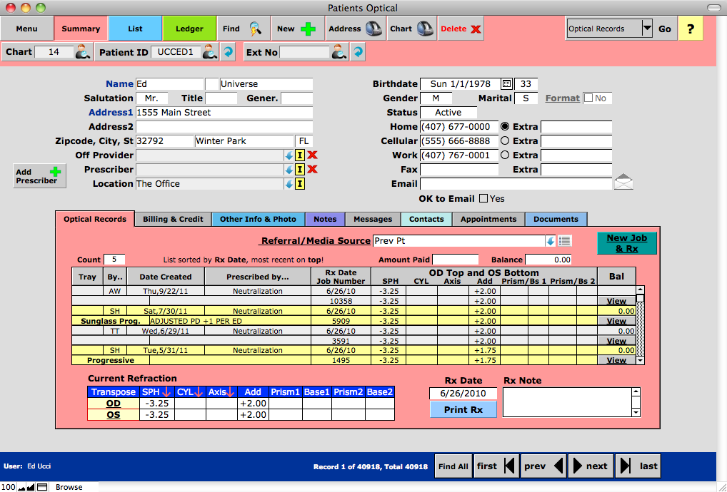 Optical Shop Software™ - Meddb, Llc